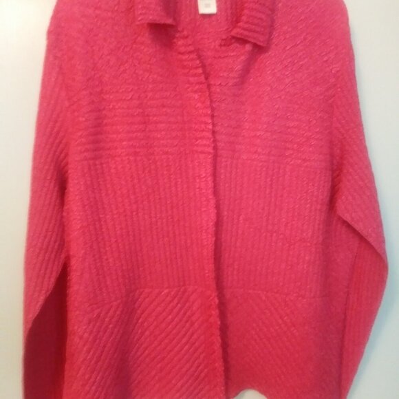 Coldwater Creek Pink Textured Jacket | Lightweight Jacket | Top Size XL - Picture 13 of 13